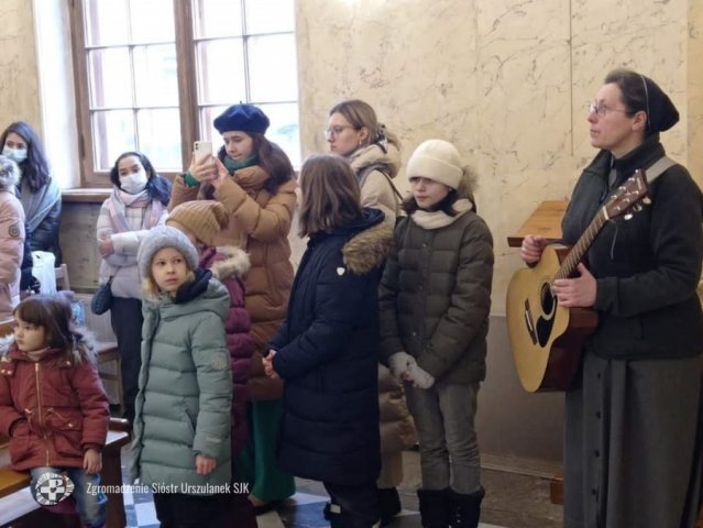 Poświęcenie figury św. Urszuli w Petersburgu